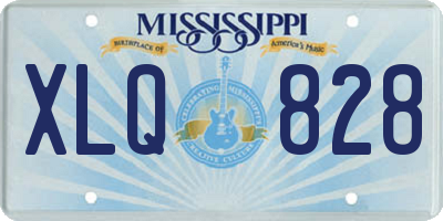 MS license plate XLQ828