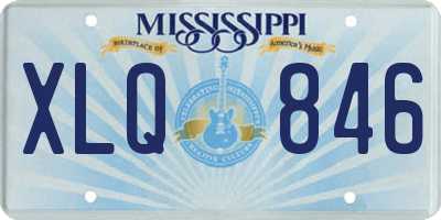 MS license plate XLQ846