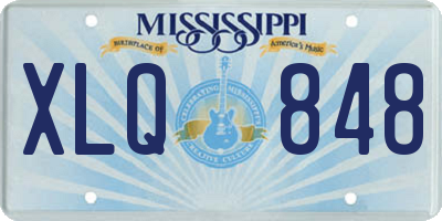 MS license plate XLQ848