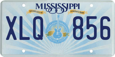 MS license plate XLQ856