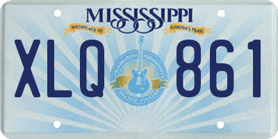 MS license plate XLQ861
