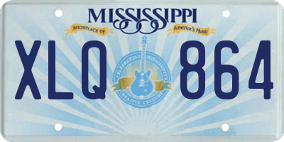 MS license plate XLQ864
