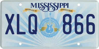 MS license plate XLQ866