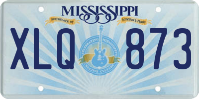MS license plate XLQ873