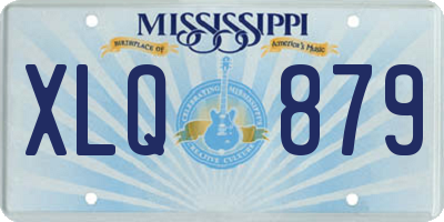 MS license plate XLQ879