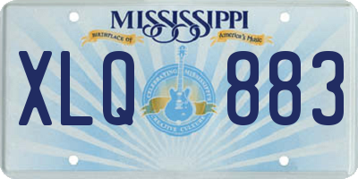 MS license plate XLQ883