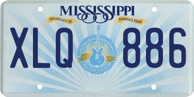MS license plate XLQ886