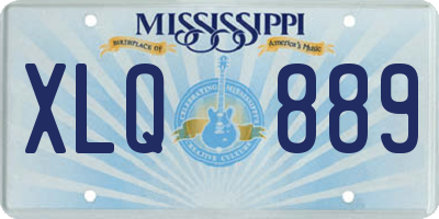 MS license plate XLQ889