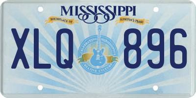 MS license plate XLQ896