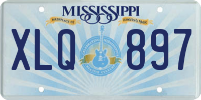 MS license plate XLQ897