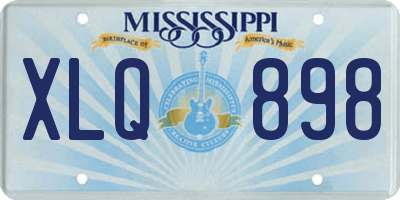 MS license plate XLQ898