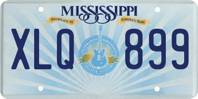 MS license plate XLQ899