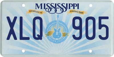 MS license plate XLQ905