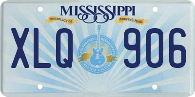 MS license plate XLQ906