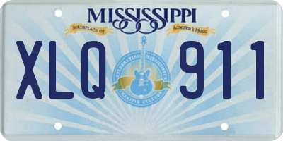 MS license plate XLQ911