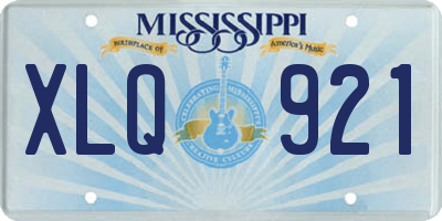MS license plate XLQ921