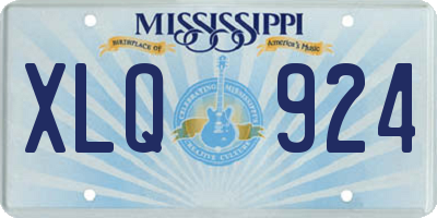 MS license plate XLQ924