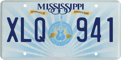 MS license plate XLQ941