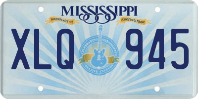 MS license plate XLQ945