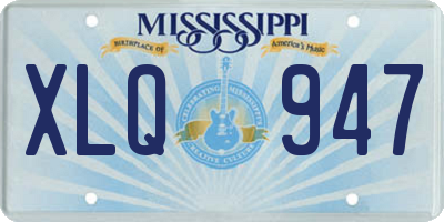 MS license plate XLQ947