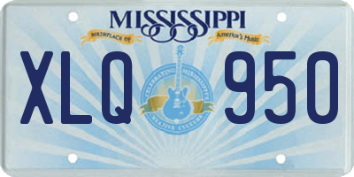 MS license plate XLQ950