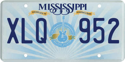 MS license plate XLQ952