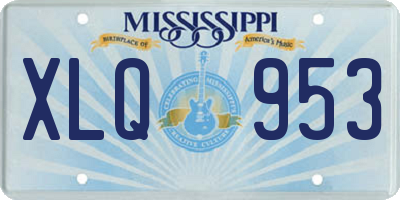 MS license plate XLQ953
