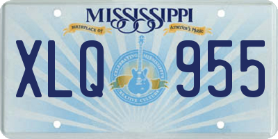 MS license plate XLQ955