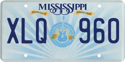 MS license plate XLQ960