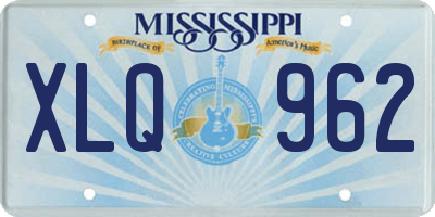 MS license plate XLQ962