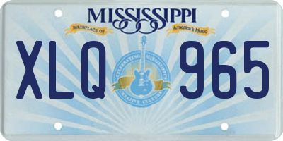 MS license plate XLQ965