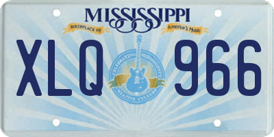 MS license plate XLQ966