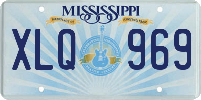 MS license plate XLQ969