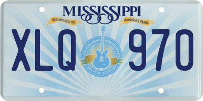 MS license plate XLQ970
