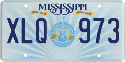 MS license plate XLQ973