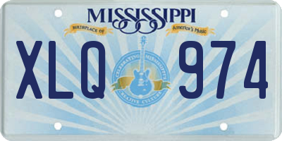 MS license plate XLQ974