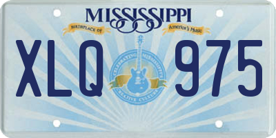 MS license plate XLQ975