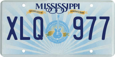 MS license plate XLQ977