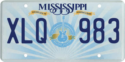 MS license plate XLQ983