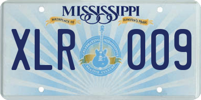 MS license plate XLR009