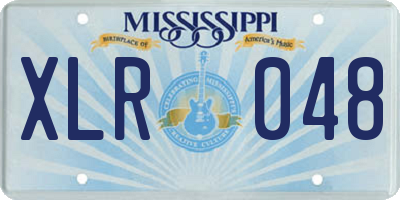 MS license plate XLR048