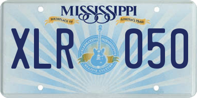 MS license plate XLR050