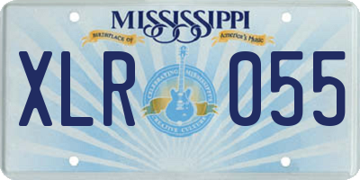 MS license plate XLR055
