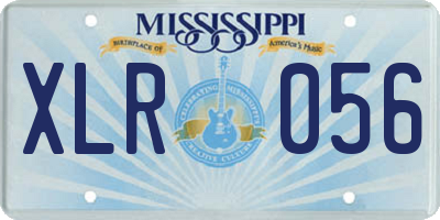 MS license plate XLR056