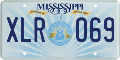 MS license plate XLR069