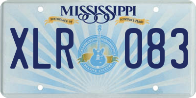 MS license plate XLR083