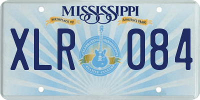 MS license plate XLR084