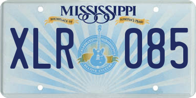 MS license plate XLR085