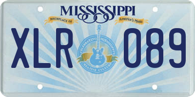 MS license plate XLR089