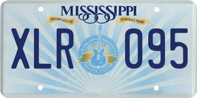 MS license plate XLR095
